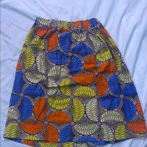 Colorful Patterned Women's Skirt